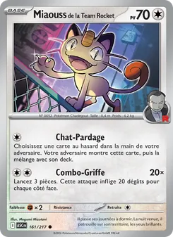 Miaouss de la Team Rocket, Héros Transcendants, n° 161