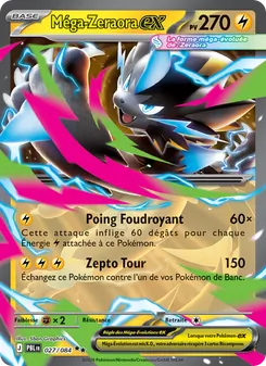 Méga-Zeraora-ex, Nuit Noire, n° 027