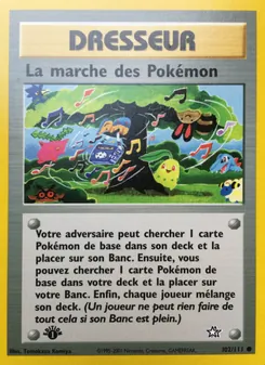 La marche des Pokémon, Neo Genesis, n° 102