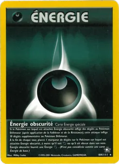 Énergie obscurité, Neo Genesis, n° 104