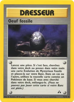 Oeuf fossile, Neo Discovery, n° 72