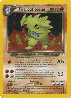 Tyranocif obscur, Neo Destiny, n° 11