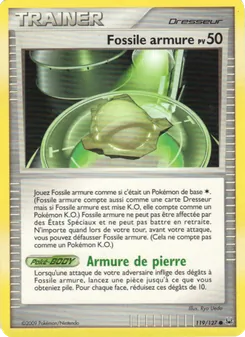 Fossile Armure, Platine, n° 119