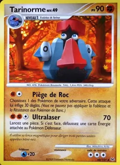 Tarinorme, Platine, n° 60