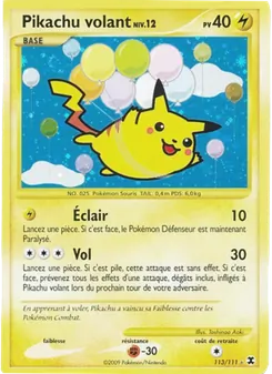 Pikachu volant Niv. 12, Rivaux Émergeants, n° 113