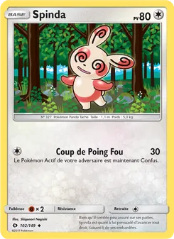 Spinda, Soleil et Lune, n° 102