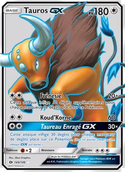 Tauros GX, Soleil et Lune, n° 144