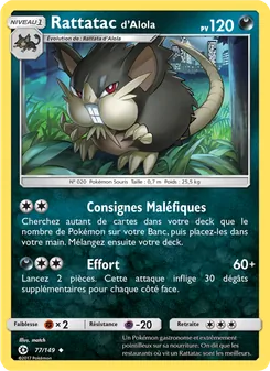 Rattatac d’Alola, Soleil et Lune, n° 77