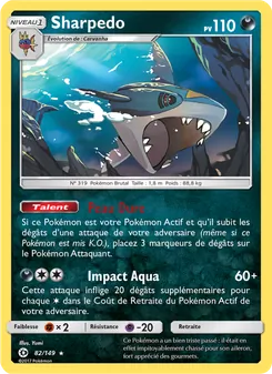 Sharpedo, Soleil et Lune, n° 82