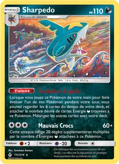 Sharpedo, Alliance Infaillible, n° 111