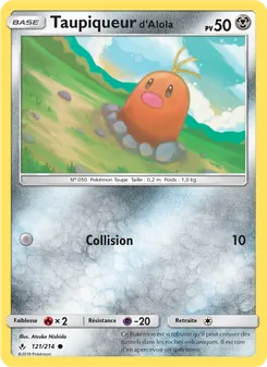 Taupiqueur d’Alola, Alliance Infaillible, n° 121