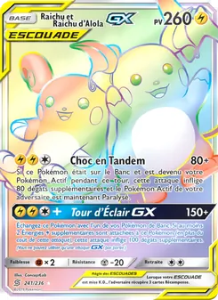 Raichu et Raichu d’Alola GX, Harmonie des Esprits, n° 241