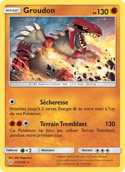 Groudon, Éclipse Cosmique, n° 113