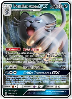 Persian d’Alola GX, Éclipse Cosmique, n° 129