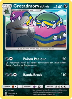 Grotadmorv d’Alola, Éclipse Cosmique, n° 131