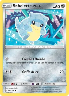 Sabelette d’Alola, Éclipse Cosmique, n° 137