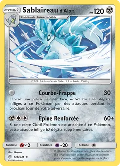 Sablaireau d’Alola, Éclipse Cosmique, n° 138