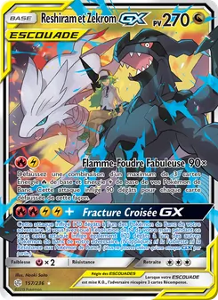Reshiram et Zekrom GX, Éclipse Cosmique, n° 157
