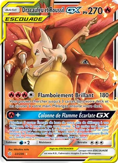 Dracaufeu et Roussil GX, Éclipse Cosmique, n° 22