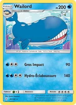 Wailord, Éclipse Cosmique, n° 46