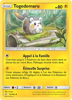 Togedemaru, Éclipse Cosmique, n° 73