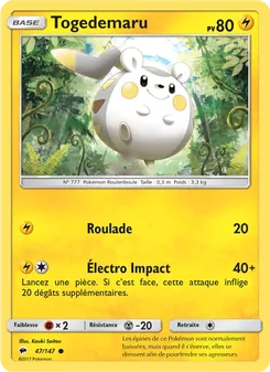 Togedemaru, Ombres Ardentes, n° 47