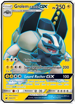 Grolem d’Alola GX, Invasion Carmin, n° 102