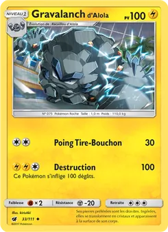 Gravalanch d’Alola, Invasion Carmin, n° 33