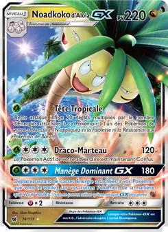 Noadkoko d’Alola GX, Invasion Carmin, n° 74