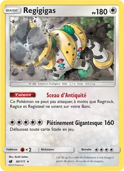 Regigigas, Invasion Carmin, n° 84