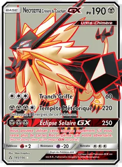 Necrozma Crinière du Couchant GX, Ultra-Prisme, n° 145