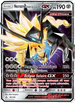 Necrozma Crinière du Couchant GX, Ultra-Prisme, n° 90