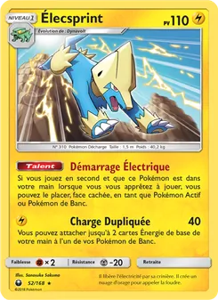 Élecsprint, Tempête Céleste, n° 52