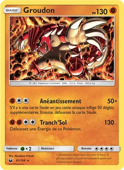 Groudon, Tempête Céleste, n° 81