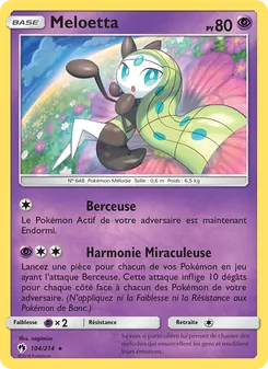 Meloetta, Tonnerre Perdu, n° 104