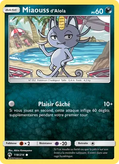 Miaouss d’Alola, Tonnerre Perdu, n° 118