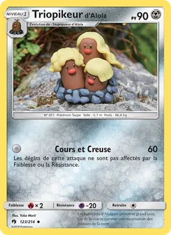 Triopikeur d’Alola, Tonnerre Perdu, n° 123