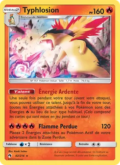 Typhlosion, Tonnerre Perdu, n° 42