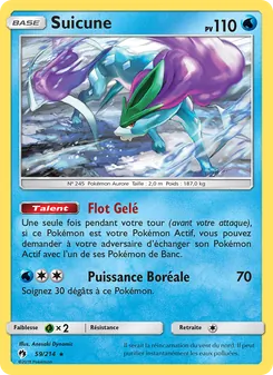 Suicune, Tonnerre Perdu, n° 59