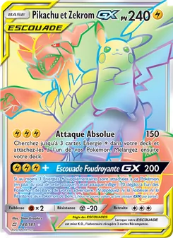 Pikachu et Zekrom GX, Duo de Choc, n° 184