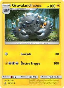 Gravalanch d’Alola, Duo de Choc, n° 36