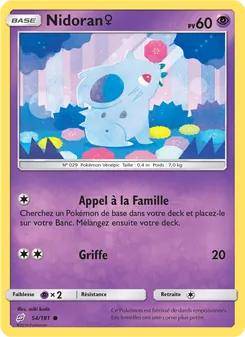 Nidoran♀, Duo de Choc, n° 54
