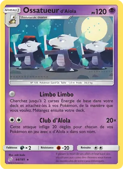 Ossatueur d’Alola, Duo de Choc, n° 64