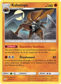 Kabutops, Duo de Choc, n° 78