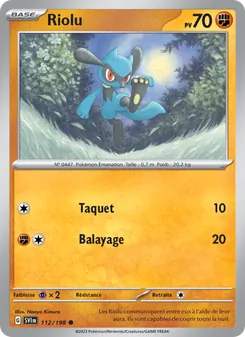 Riolu, Écarlate et Violet, n° 112