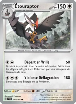 Étouraptor, Écarlate et Violet, n° 150
