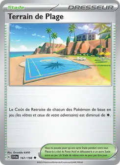 Terrain de Plage, Écarlate et Violet, n° 167
