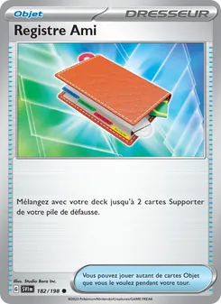 Registre Ami, Écarlate et Violet, n° 182
