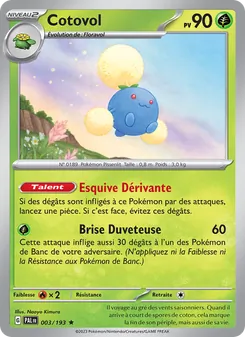 Cotovol, Évolutions à Paldea, n° 003