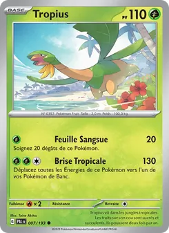 Tropius, Évolutions à Paldea, n° 007